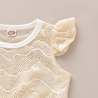 Load image into Gallery viewer, 2 Pieces Set Baby Kid Girls Solid Color Tank Tops And Bow Skirts Wholesale 220510170
