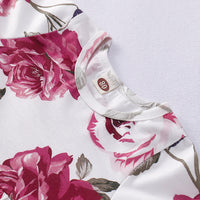 Load image into Gallery viewer, 2 Pieces Set Baby Kid Girls Flower Print Tops And Ripped Jeans Wholesale 220510174
