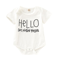 Load image into Gallery viewer, Baby Girls Boys Letters Rainbow Print Rompers Wholesale 220510182
