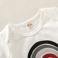 Load image into Gallery viewer, Baby Girls Boys Letters Rainbow Print Rompers Wholesale 220510182
