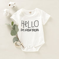 Load image into Gallery viewer, Baby Girls Boys Letters Rainbow Print Rompers Wholesale 220510182
