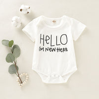 Load image into Gallery viewer, Baby Girls Boys Letters Rainbow Print Rompers Wholesale 220510182
