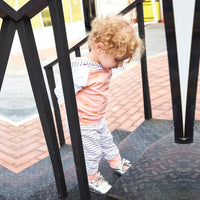 Load image into Gallery viewer, 2 Pieces Set Baby Girls Striped Color-blocking Polka dots Print Hoodies Swearshirts And Pants Wholesale 220510187
