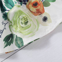 Load image into Gallery viewer, 3 Pieces Set Baby Kid Girls Solid Color Tops Flower Print Dresses And Bow Headwear Wholesale 220510193
