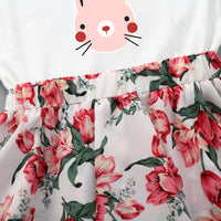 Load image into Gallery viewer, Baby Kid Girls Color-blocking Flower Animals Print Dresses Wholesale 220510209
