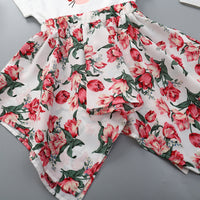 Load image into Gallery viewer, Baby Kid Girls Color-blocking Flower Animals Print Dresses Wholesale 220510209
