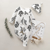 Load image into Gallery viewer, Baby Girls Plant Print Jumpsuits Wholesale 220510212
