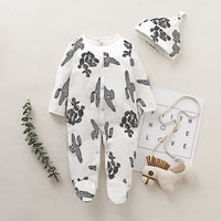 Load image into Gallery viewer, Baby Girls Plant Print Jumpsuits Wholesale 220510212
