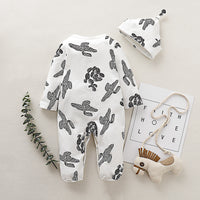 Load image into Gallery viewer, Baby Girls Plant Print Jumpsuits Wholesale 220510212
