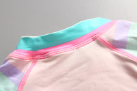 Load image into Gallery viewer, Baby Kid Girls Striped Color-blocking Sports Swimwears Wholesale 220510224
