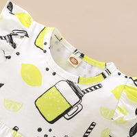 Load image into Gallery viewer, 2 Pieces Set Baby Kid Girls Flower T-Shirts Solid Color And Ripped Shorts Wholesale 220510230
