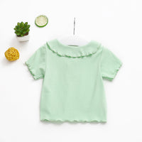 Load image into Gallery viewer, Baby Kid Girls Solid Color Polo Shirts Wholesale 220510237

