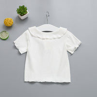 Load image into Gallery viewer, Baby Kid Girls Solid Color Polo Shirts Wholesale 220510237
