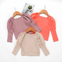 Load image into Gallery viewer, Baby Kid Girls Solid Color Tops Wholesale 220510238
