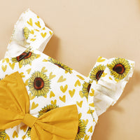 Load image into Gallery viewer, Baby Kid Girls Flower Bow Print Dresses Wholesale 220510240
