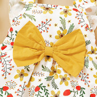 Load image into Gallery viewer, Baby Kid Girls Flower Bow Print Dresses Wholesale 220510240
