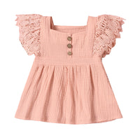 Load image into Gallery viewer, Baby Kid Girls Solid Color Lace Dresses Wholesale 220510242
