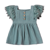 Load image into Gallery viewer, Baby Kid Girls Solid Color Lace Dresses Wholesale 220510242
