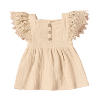 Load image into Gallery viewer, Baby Kid Girls Solid Color Lace Dresses Wholesale 220510242
