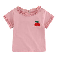 Load image into Gallery viewer, Baby Kid Girls Fruit Embroidered T-Shirts Wholesale 220510246
