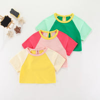 Load image into Gallery viewer, Baby Kid Unisex Color-blocking T-Shirts Wholesale 220510252
