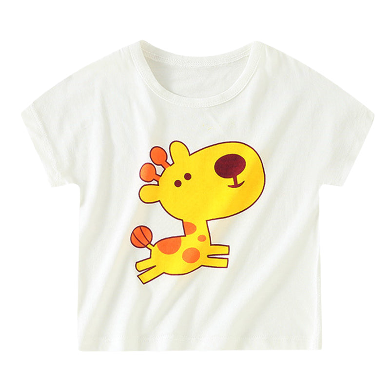 Baby Kid Unisex Letters Dinosaur Animals Cartoon Print T-Shirts Wholesale 220510260