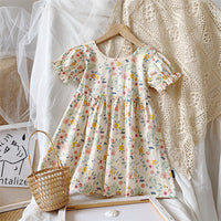 Load image into Gallery viewer, Baby Kid Girls Flower Print Dresses Wholesale 220510261
