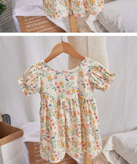 Load image into Gallery viewer, Baby Kid Girls Flower Print Dresses Wholesale 220510261
