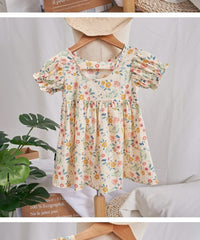 Load image into Gallery viewer, Baby Kid Girls Flower Print Dresses Wholesale 220510261
