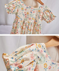 Load image into Gallery viewer, Baby Kid Girls Flower Print Dresses Wholesale 220510261
