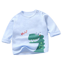 Load image into Gallery viewer, Baby Kid Unisex Letters Fruit Dinosaur Cartoon Print Tops Wholesale 220510267
