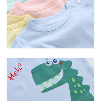 Load image into Gallery viewer, Baby Kid Unisex Letters Fruit Dinosaur Cartoon Print Tops Wholesale 220510267
