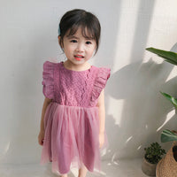 Load image into Gallery viewer, Baby Kid Girls Solid Color Dresses Wholesale 22051027
