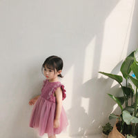 Load image into Gallery viewer, Baby Kid Girls Solid Color Dresses Wholesale 22051027
