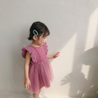 Load image into Gallery viewer, Baby Kid Girls Solid Color Dresses Wholesale 22051027
