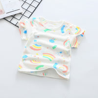 Load image into Gallery viewer, Baby Kid Unisex Letters Fruit Dinosaur Rainbow Animals Cartoon Print T-Shirts Wholesale 220510270
