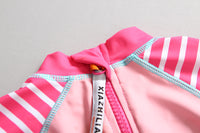 Load image into Gallery viewer, 3 Pieces Set Baby Kid Girls Unicorn Tops Striped Shorts And Hats Wholesale 22051039
