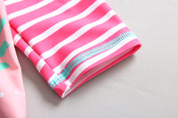Load image into Gallery viewer, 3 Pieces Set Baby Kid Girls Unicorn Tops Striped Shorts And Hats Wholesale 22051039
