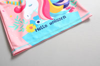 Load image into Gallery viewer, 3 Pieces Set Baby Kid Girls Unicorn Tops Striped Shorts And Hats Wholesale 22051039
