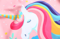 Load image into Gallery viewer, 3 Pieces Set Baby Kid Girls Unicorn Tops Striped Shorts And Hats Wholesale 22051039
