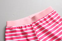 Load image into Gallery viewer, 3 Pieces Set Baby Kid Girls Unicorn Tops Striped Shorts And Hats Wholesale 22051039
