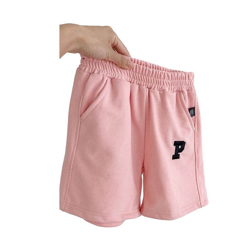 Baby Kid Unisex Solid Color Alphabet Shorts Wholesale 220510459