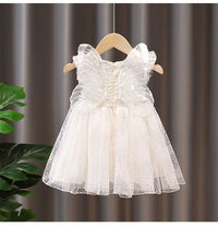 Load image into Gallery viewer, Baby Kid Girls Solid Color Flower Dresses Wholesale 220510495
