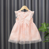 Load image into Gallery viewer, Baby Kid Girls Solid Color Flower Dresses Wholesale 220510495
