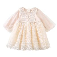 Load image into Gallery viewer, Baby Kid Girls Solid Color Lace Dresses Wholesale 22051062
