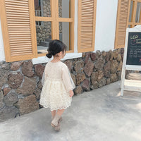 Load image into Gallery viewer, Baby Kid Girls Solid Color Lace Dresses Wholesale 22051062
