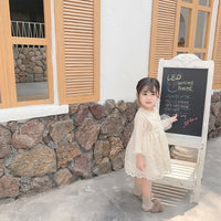 Load image into Gallery viewer, Baby Kid Girls Solid Color Lace Dresses Wholesale 22051062
