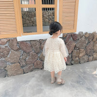 Load image into Gallery viewer, Baby Kid Girls Solid Color Lace Dresses Wholesale 22051062
