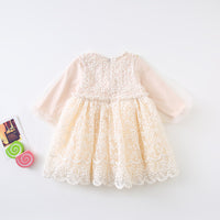 Load image into Gallery viewer, Baby Kid Girls Solid Color Lace Dresses Wholesale 22051062

