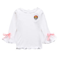 Load image into Gallery viewer, Kid Girls Rainbow Cartoon Bow Tops Wholesale 22051064
